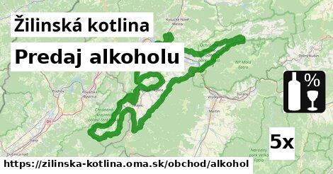 Predaj alkoholu, Žilinská kotlina