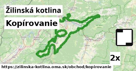 Kopírovanie, Žilinská kotlina