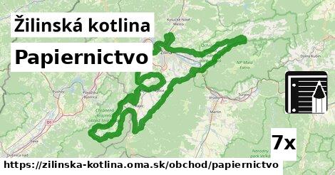 Papiernictvo, Žilinská kotlina