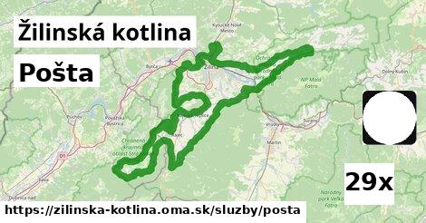 Pošta, Žilinská kotlina