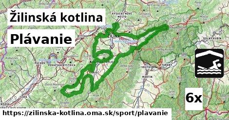 Plávanie, Žilinská kotlina