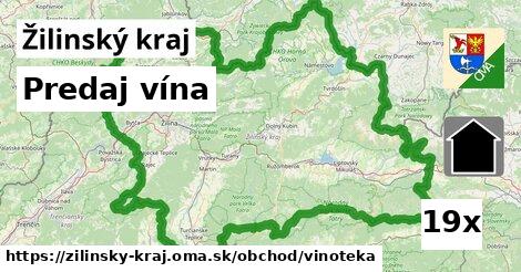 Predaj vína, Žilinský kraj