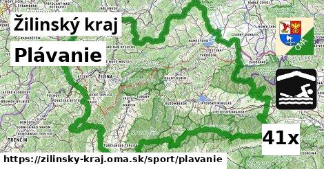 Plávanie, Žilinský kraj