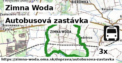 Autobusová zastávka, Zimna Woda