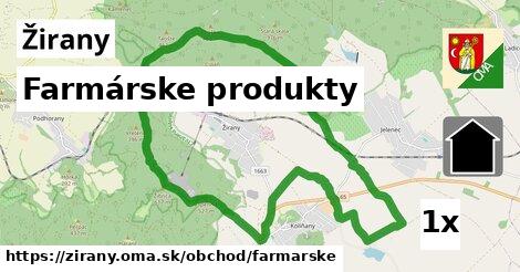 farmárske produkty v Žirany