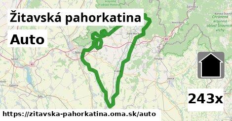 auto v Žitavská pahorkatina