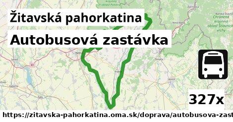 Autobusová zastávka, Žitavská pahorkatina