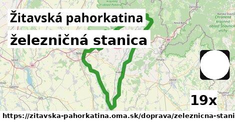 železničná stanica, Žitavská pahorkatina