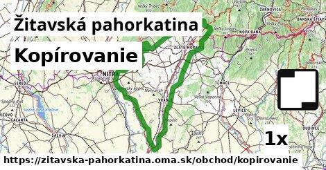 kopírovanie v Žitavská pahorkatina