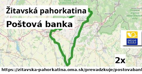 Poštová banka, Žitavská pahorkatina