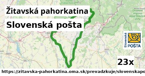 Slovenská pošta, Žitavská pahorkatina