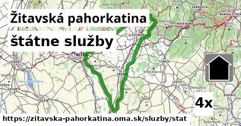 štátne služby v Žitavská pahorkatina
