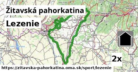 Lezenie, Žitavská pahorkatina