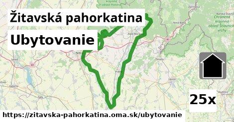 ubytovanie v Žitavská pahorkatina