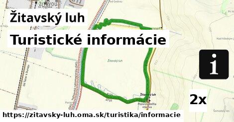 Turistické informácie, Žitavský luh