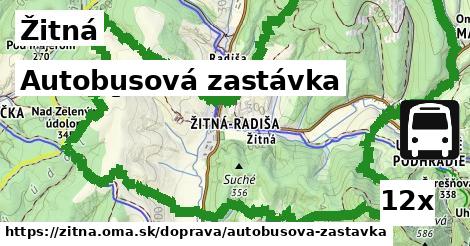 autobusová zastávka v Žitná