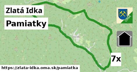 pamiatky v Zlatá Idka