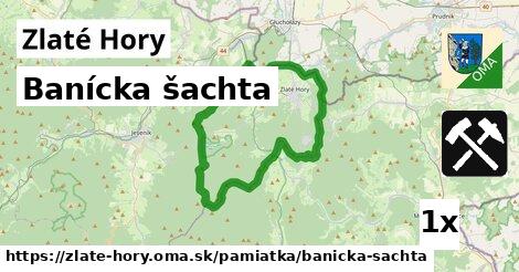 banícka šachta v Zlaté Hory