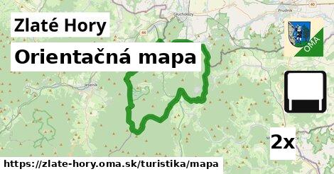 Orientačná mapa, Zlaté Hory