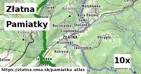 pamiatky v Złatna