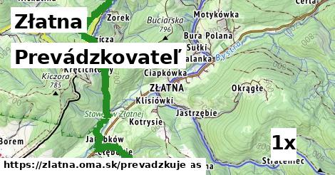 prevádzkovateľ v Złatna