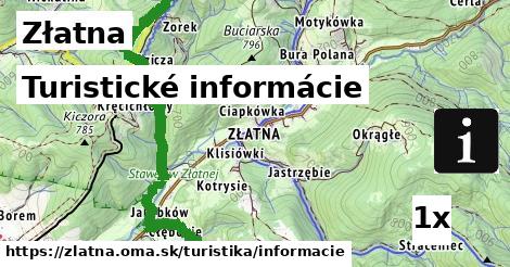 Turistické informácie, Złatna