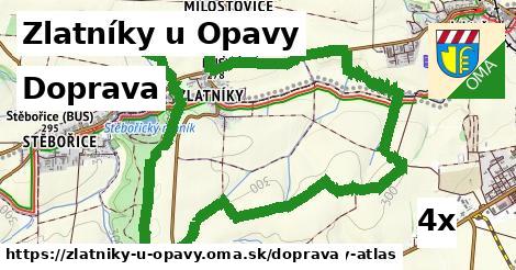 doprava v Zlatníky u Opavy