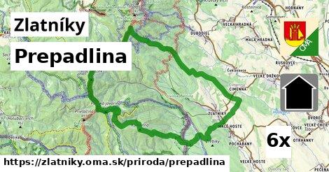 Prepadlina, Zlatníky