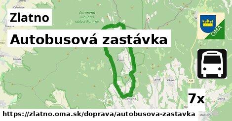 Autobusová zastávka, Zlatno