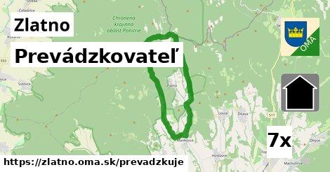 prevádzkovateľ v Zlatno