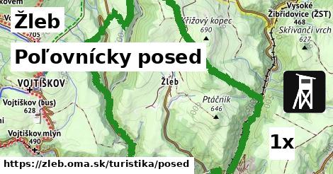 Poľovnícky posed, Žleb
