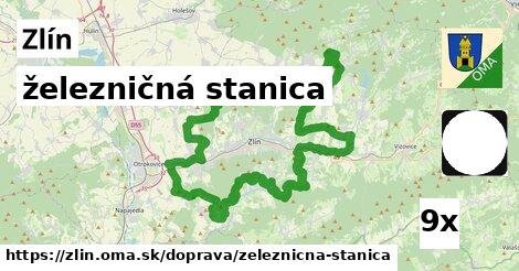 železničná stanica, Zlín