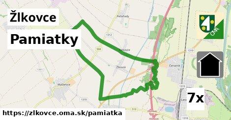 pamiatky v Žlkovce