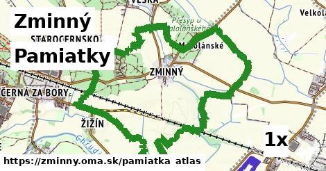 pamiatky v Zminný