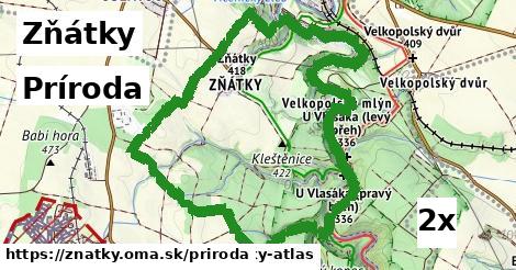 príroda v Zňátky