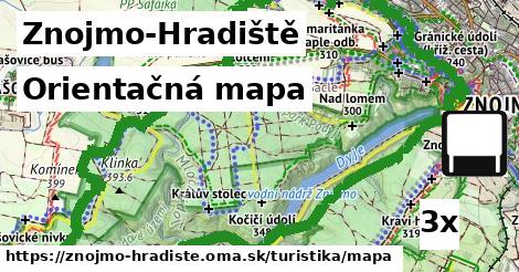 Orientačná mapa, Znojmo-Hradiště