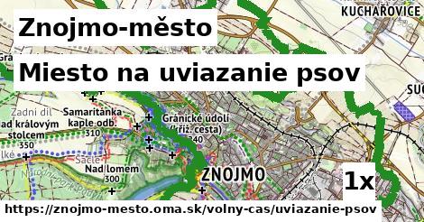 miesto na uviazanie psov v Znojmo-město