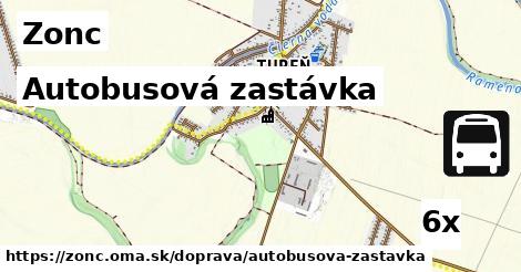 Autobusová zastávka, Zonc