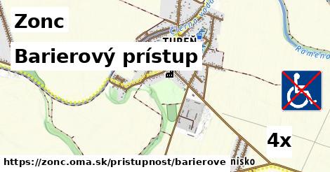 barierový prístup v Zonc