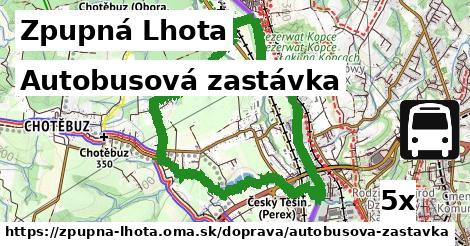 Autobusová zastávka, Zpupná Lhota