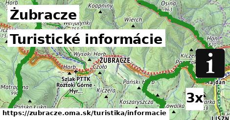 Turistické informácie, Żubracze