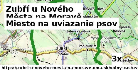 miesto na uviazanie psov v Zubří u Nového Města na Moravě