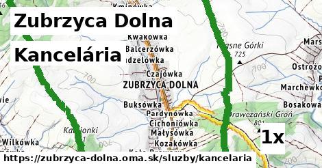 kancelária v Zubrzyca Dolna