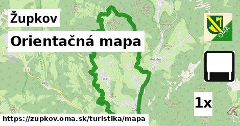 Orientačná mapa, Župkov