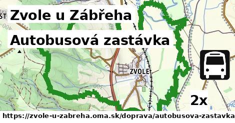 Autobusová zastávka, Zvole u Zábřeha