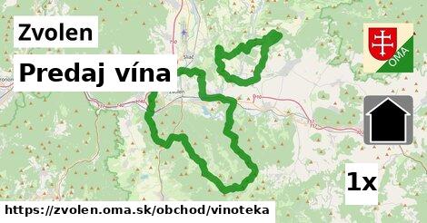 Predaj vína, Zvolen