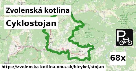 Cyklostojan, Zvolenská kotlina