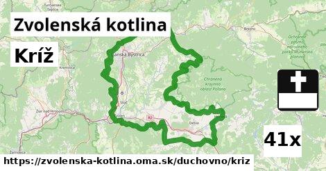 Kríž, Zvolenská kotlina