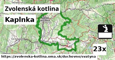 Kaplnka, Zvolenská kotlina