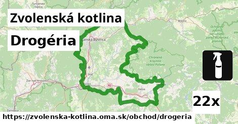 Drogéria, Zvolenská kotlina